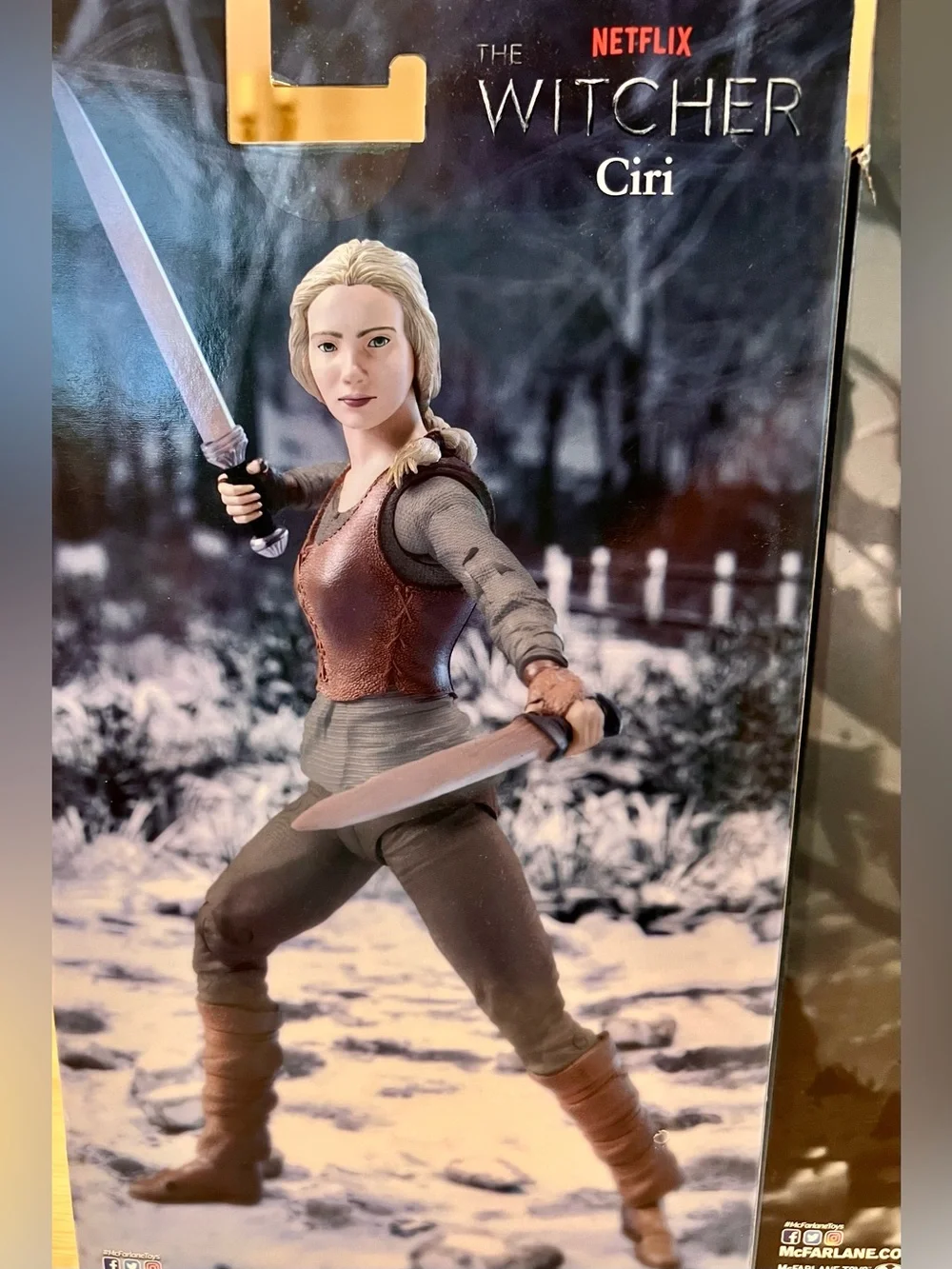 McFarland Toys The Witcher Set of 3 Figures, Geralt, Ciri, Jaskier, 2022